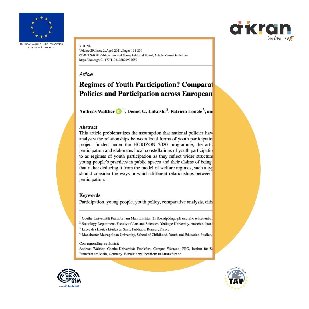 Regimes of Youth Participation? Comparative Analysis of Youth Policies and Participation across European Cities